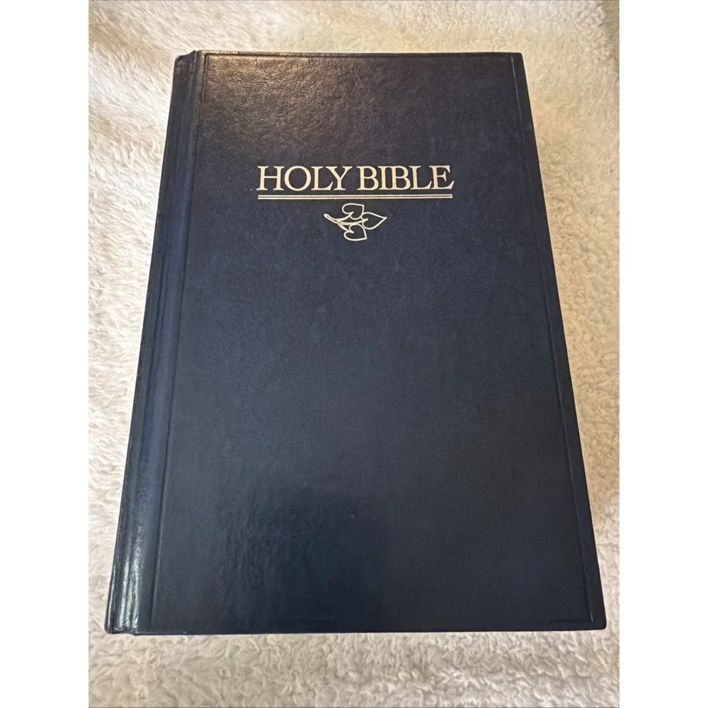 Rare Nelson Wesley Study Bible NKJV New King James Version 982 Leather Navy Blue